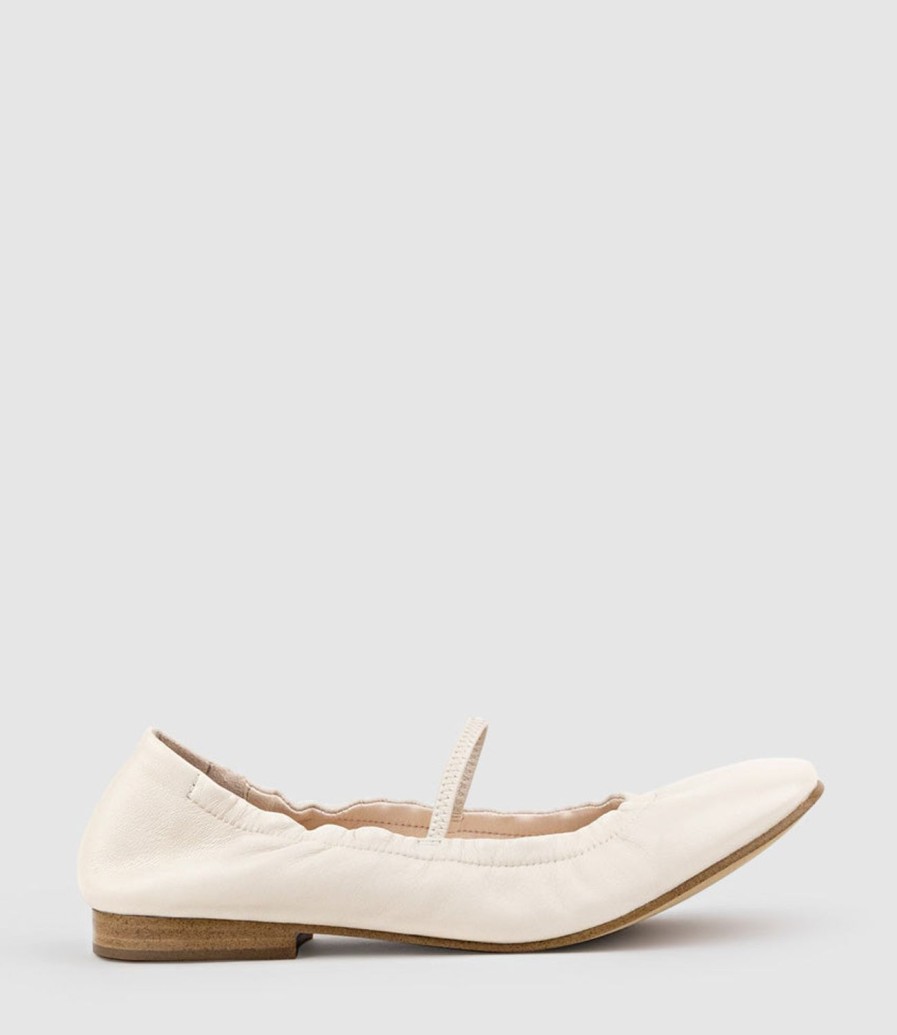 Edward Meller Firla Ballet With Strap In Offwhite Wholesale