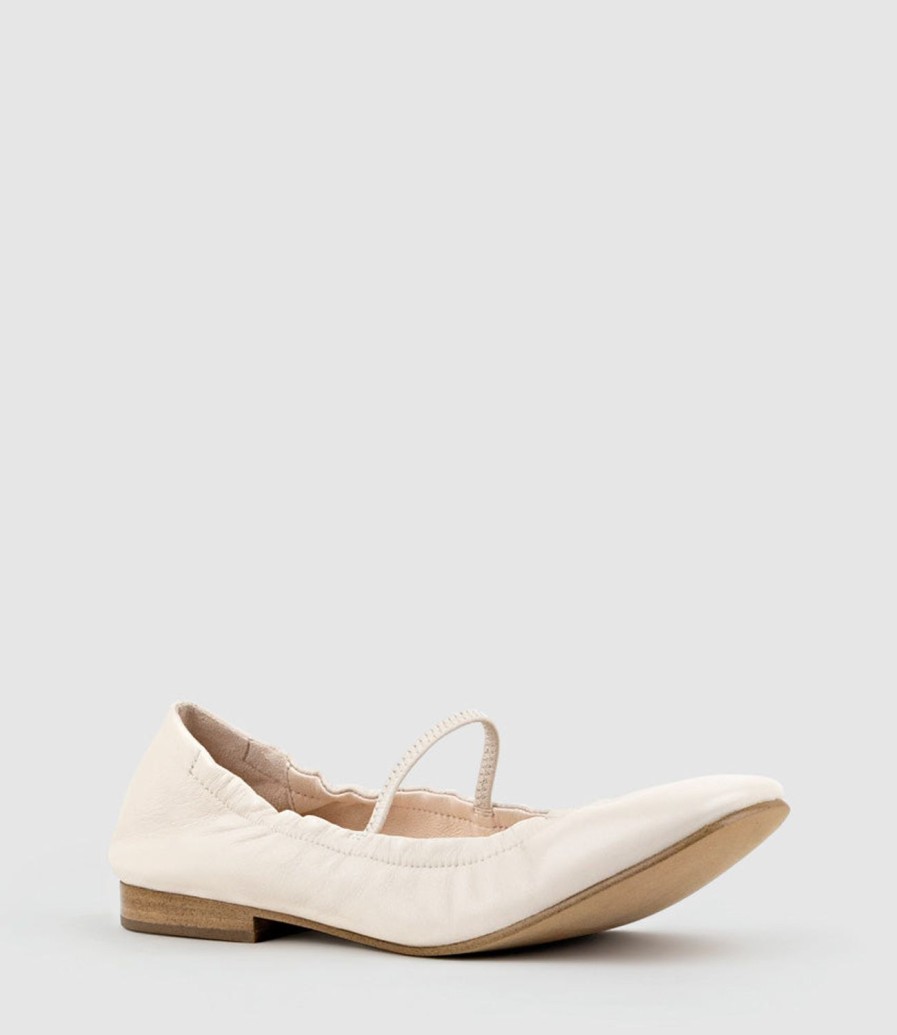 Edward Meller Firla Ballet With Strap In Offwhite Wholesale