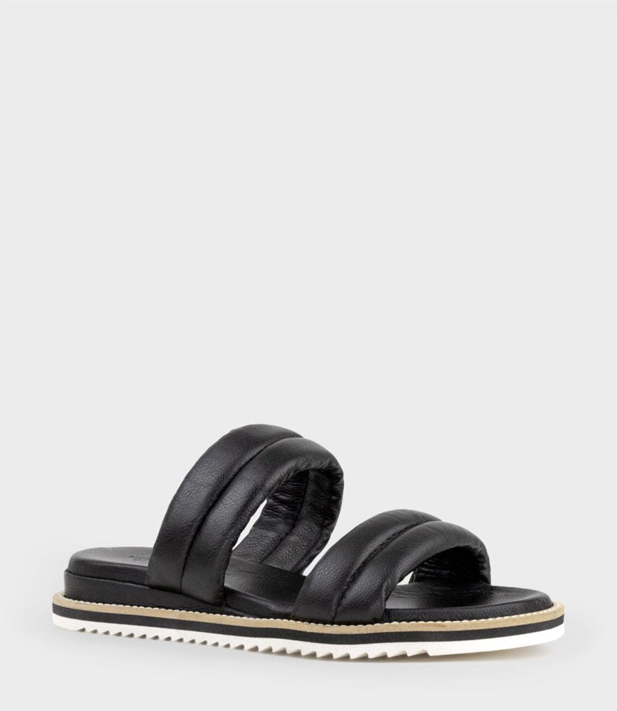 Edward Meller Karsyn Two Strap Slide In Black Online