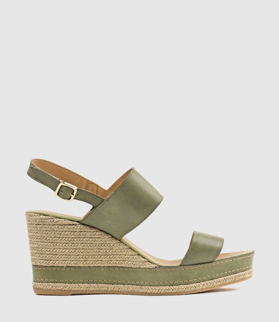 Edward Meller Mikara Two Strap Classic Espadrille In Sage Wholesale