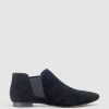 Edward Meller Faeda Ankle Bootie In Black Suede Clearance