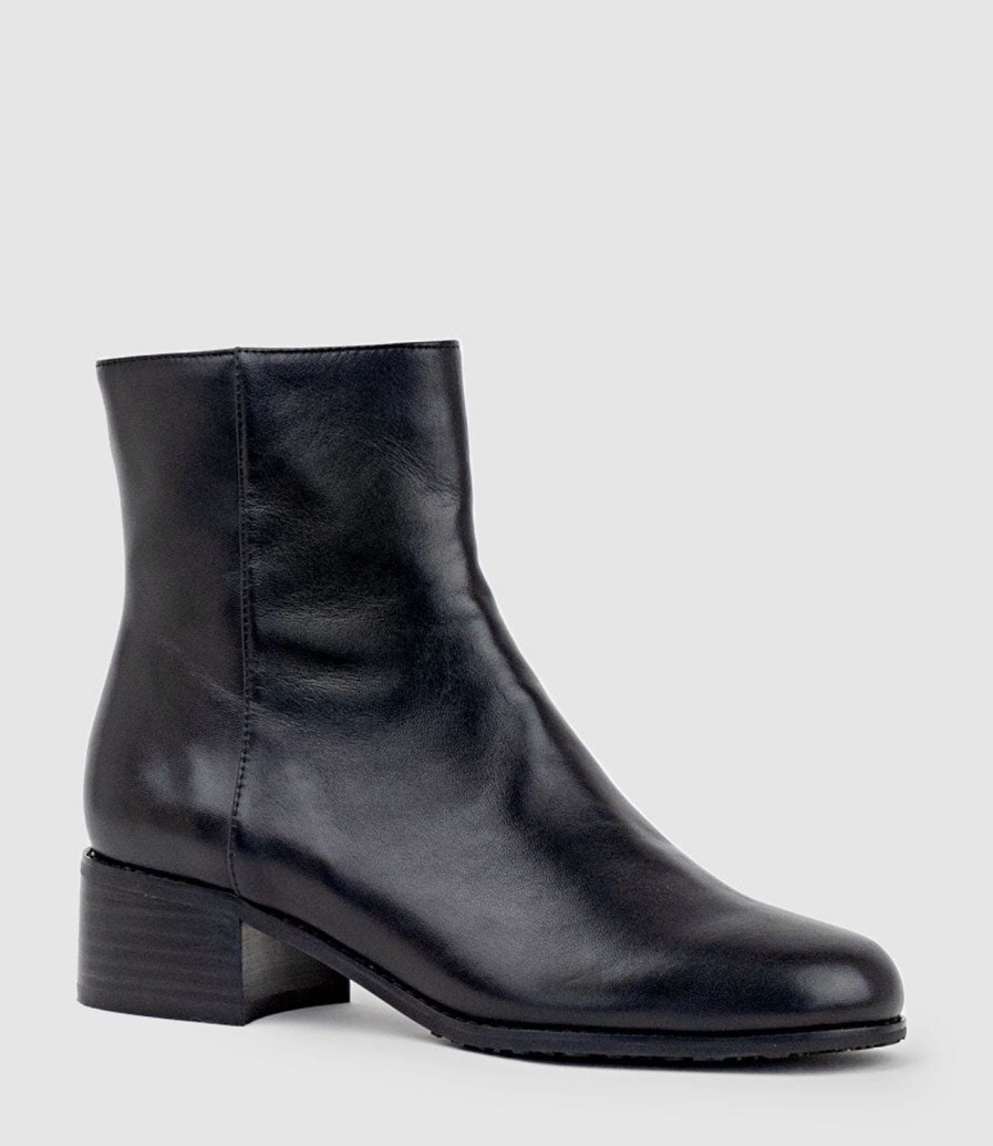 Edward Meller Weston40 Ankle Boot With Zip In Black Clearance