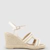 Edward Meller Motif Geometric Weave High Espadrille In White Online