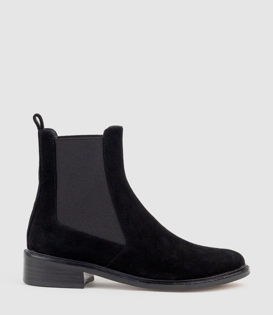 Edward Meller Walker30 Chukka Boot In Black Suede Hot