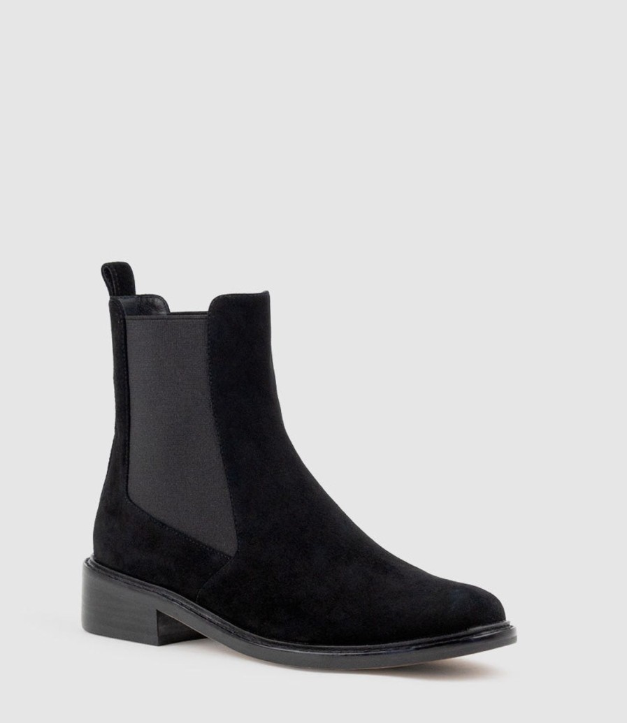 Edward Meller Walker30 Chukka Boot In Black Suede Hot