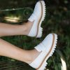 Edward Meller Gillian Moccasin On Chunky Sole In Offwhite Best