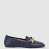 Edward Meller Giani Loafer With Chain In Navy Hot