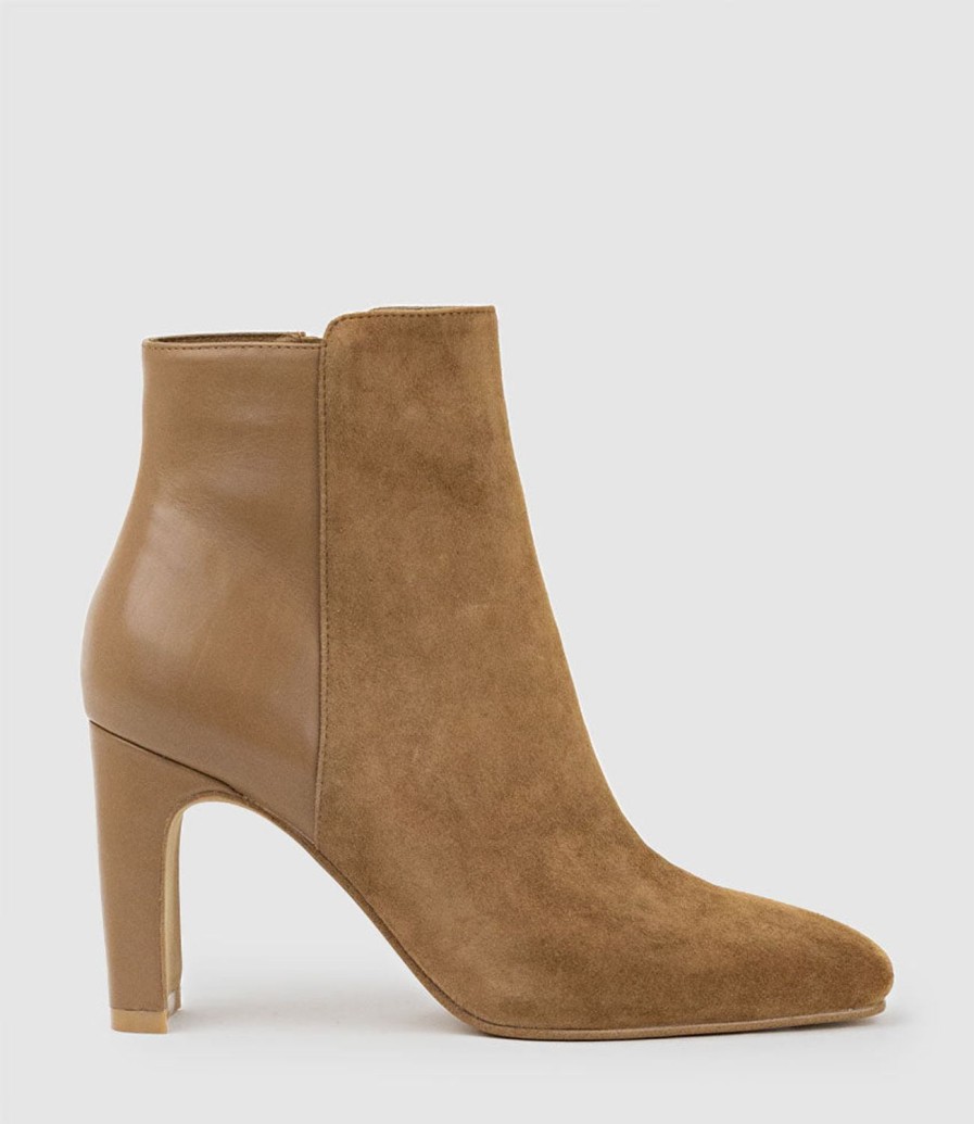 Edward Meller Zara85 Half And Half Ankle Boot In Tan Online