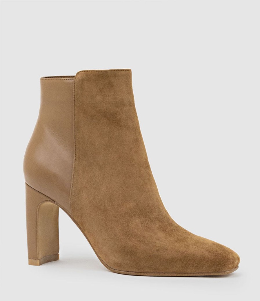 Edward Meller Zara85 Half And Half Ankle Boot In Tan Online