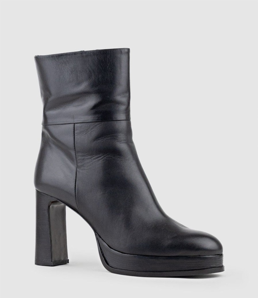 Edward Meller Ulla95 Platform Ankle Boot In Black Wholesale