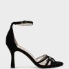 Edward Meller Siena85 Multistrap Sandal In Black Suede Hot