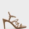 Edward Meller Sissy85 Strappy Sandal In Tan New