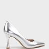 Edward Meller Amara85 Pump With Louis Heel In Silver Best