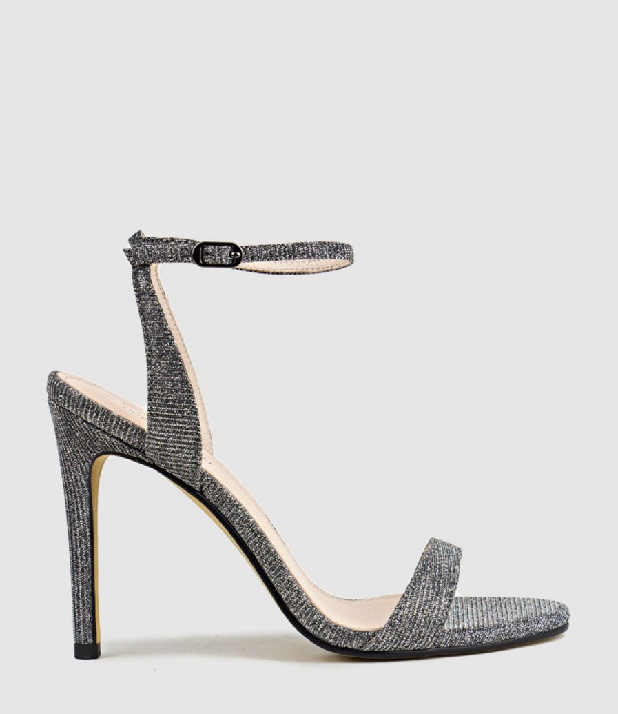 Edward Meller Wisp100 Single Strap Sandal In Pewter Ritz Clearance