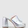 Edward Meller Illian95 Platform Slide In Silver Clearance