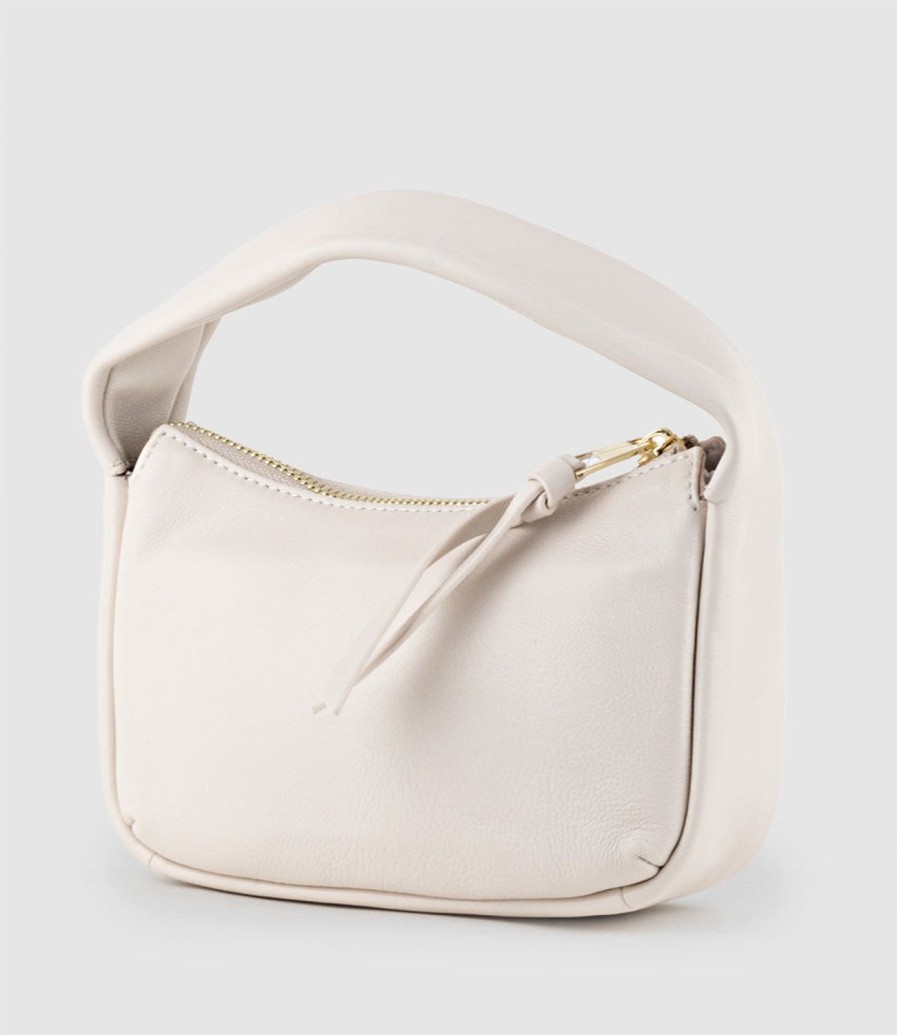 Edward Meller Nara Small Soft Bag In Offwhite New