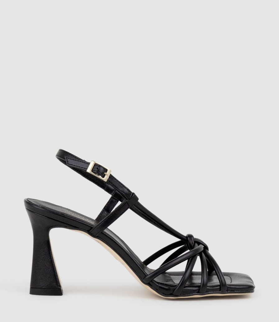 Edward Meller Simmer90 Strappy Slingback Sandal In Black Best