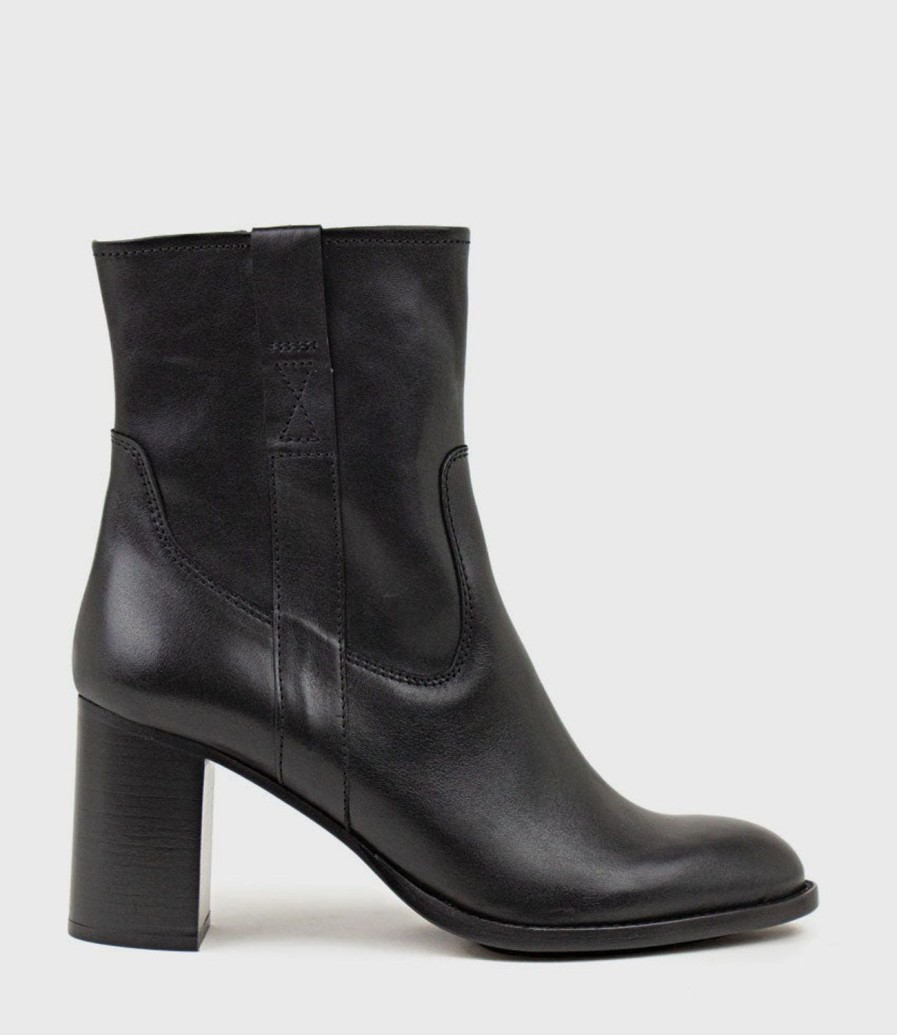 Edward Meller Zoli 75Mm Heel Ankle Boot In Black Best